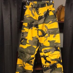 Yellow Camo Pants